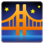 Gemoji image for :bridge_at_night: