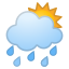 image for :sun behind rain cloud: