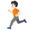 image for :person running: light skin tone: