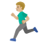 image for :man running: medium-light skin tone: