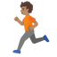 image for :person running: medium skin tone: