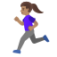 image for :woman running: medium skin tone: