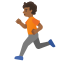image for :person running: medium-dark skin tone: