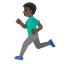 image for :man running: dark skin tone: