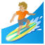 image for :person surfing: medium-light skin tone: