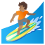 image for :person surfing: medium skin tone: