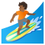 image for :person surfing: medium-dark skin tone: