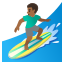image for :man surfing: medium-dark skin tone: