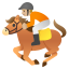 image for :horse racing: medium-light skin tone: