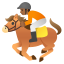 image for :horse racing: medium-dark skin tone: