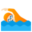 image for :person swimming: light skin tone: