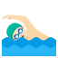 image for :man swimming: light skin tone: