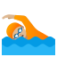 image for :person swimming: medium-light skin tone: