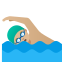 image for :man swimming: medium-light skin tone: