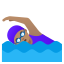 image for :woman swimming: medium skin tone: