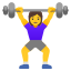 image for :woman lifting weights: