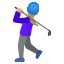 image for :woman golfing: medium-light skin tone: