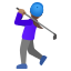 image for :woman golfing: medium skin tone: