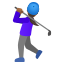 image for :woman golfing: medium-dark skin tone: