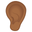 image for :ear: medium-dark skin tone: