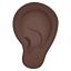 image for :ear: dark skin tone: