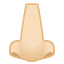 image for :nose: light skin tone: