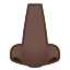 image for :nose: dark skin tone: