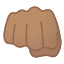 image for :oncoming fist: medium skin tone: