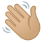 image for :waving hand: medium-light skin tone: