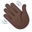 image for :waving hand: dark skin tone: