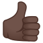 image for :thumbs up: dark skin tone: