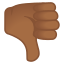 image for :thumbs down: medium-dark skin tone: