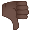 image for :thumbs down: dark skin tone: