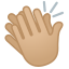 image for :clapping hands: medium-light skin tone:
