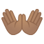 image for :open hands: medium skin tone: