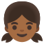 image for :girl: medium-dark skin tone: