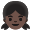 image for :girl: dark skin tone: