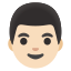 image for :man: light skin tone: