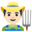 image for :man farmer: light skin tone: