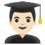 image for :man student: light skin tone: