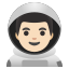 image for :man astronaut: light skin tone: