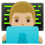 image for :man technologist: medium-light skin tone: