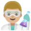 image for :man scientist: medium-light skin tone: