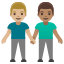 image for :men holding hands: medium-light skin tone, medium skin tone: