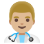 image for :man health worker: medium-light skin tone:
