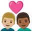 image for :couple with heart: man, man, medium-light skin tone, medium-dark skin tone: