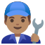 image for :man mechanic: medium skin tone: