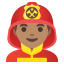 image for :man firefighter: medium skin tone: