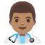 image for :man health worker: medium skin tone: