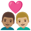 image for :couple with heart: man, man, medium skin tone, medium-light skin tone:
